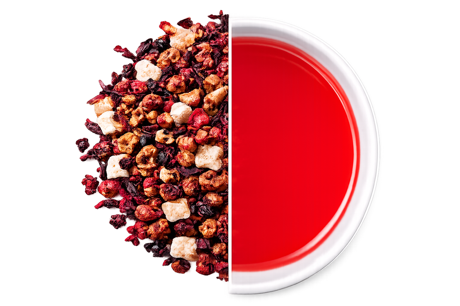 Bezkofeinowe herbatki owocowe z suszonymi i liofilizowanymi owocami Leo Tea